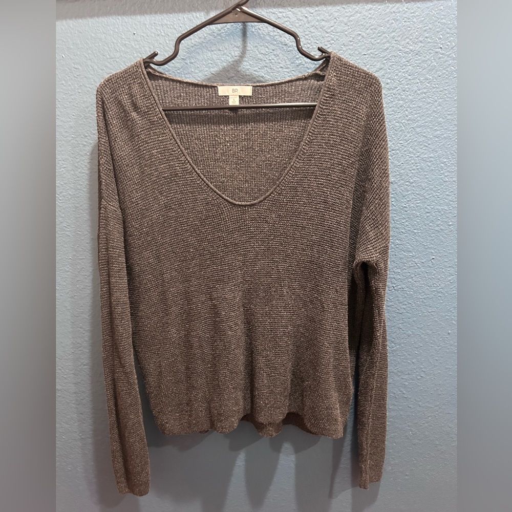 Charcoal Grey Slouchy BP Sweater